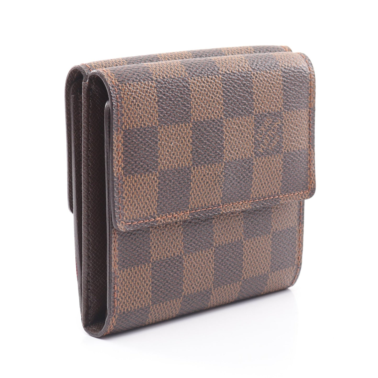 ポルトフォイユ エリーズ ダミエエベヌ Wホック財布 PVC レザー ブラウン ルイヴィトン 財布・小物 LOUIS VUITTON