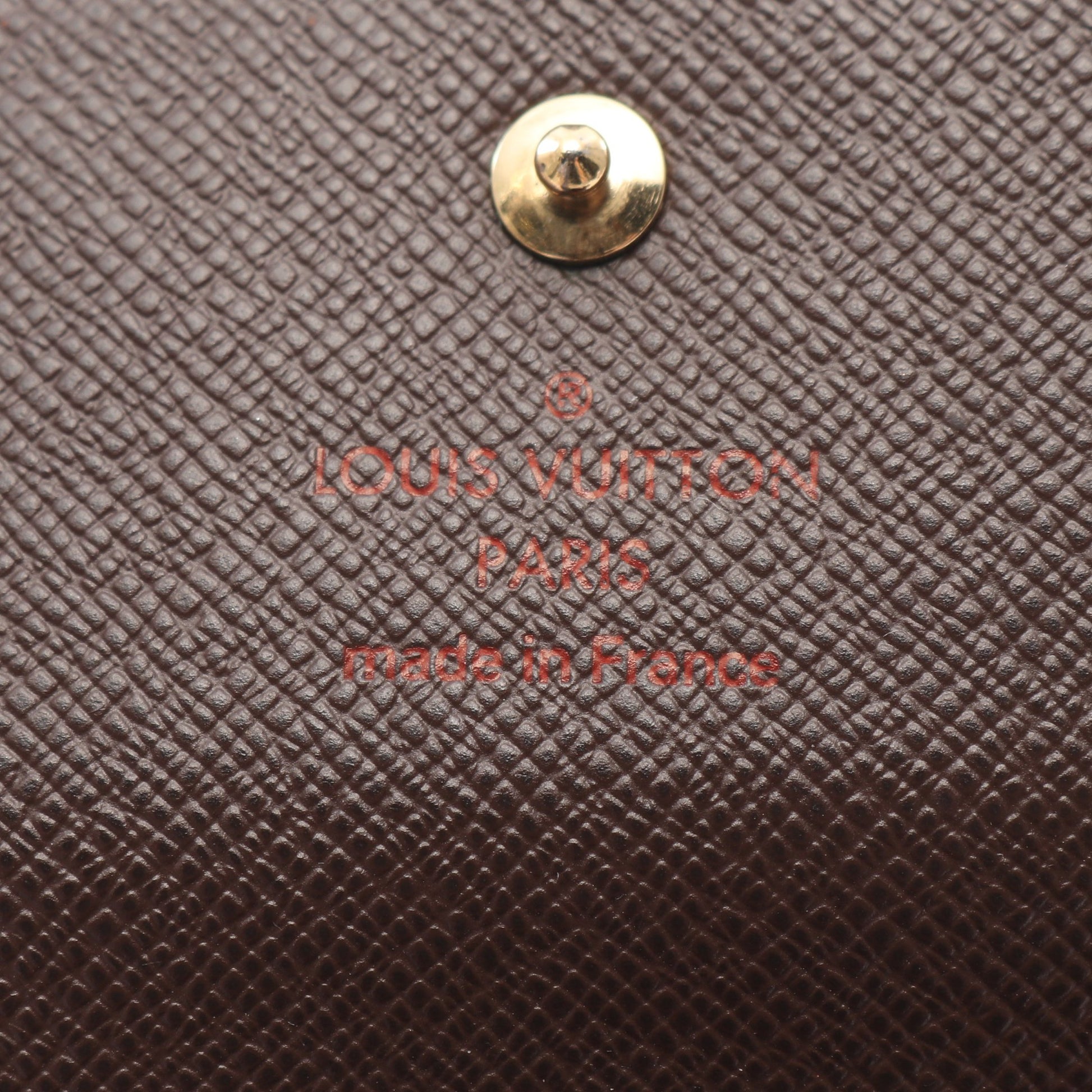 ポルトフォイユ エリーズ ダミエエベヌ Wホック財布 PVC レザー ブラウン ルイヴィトン 財布・小物 LOUIS VUITTON