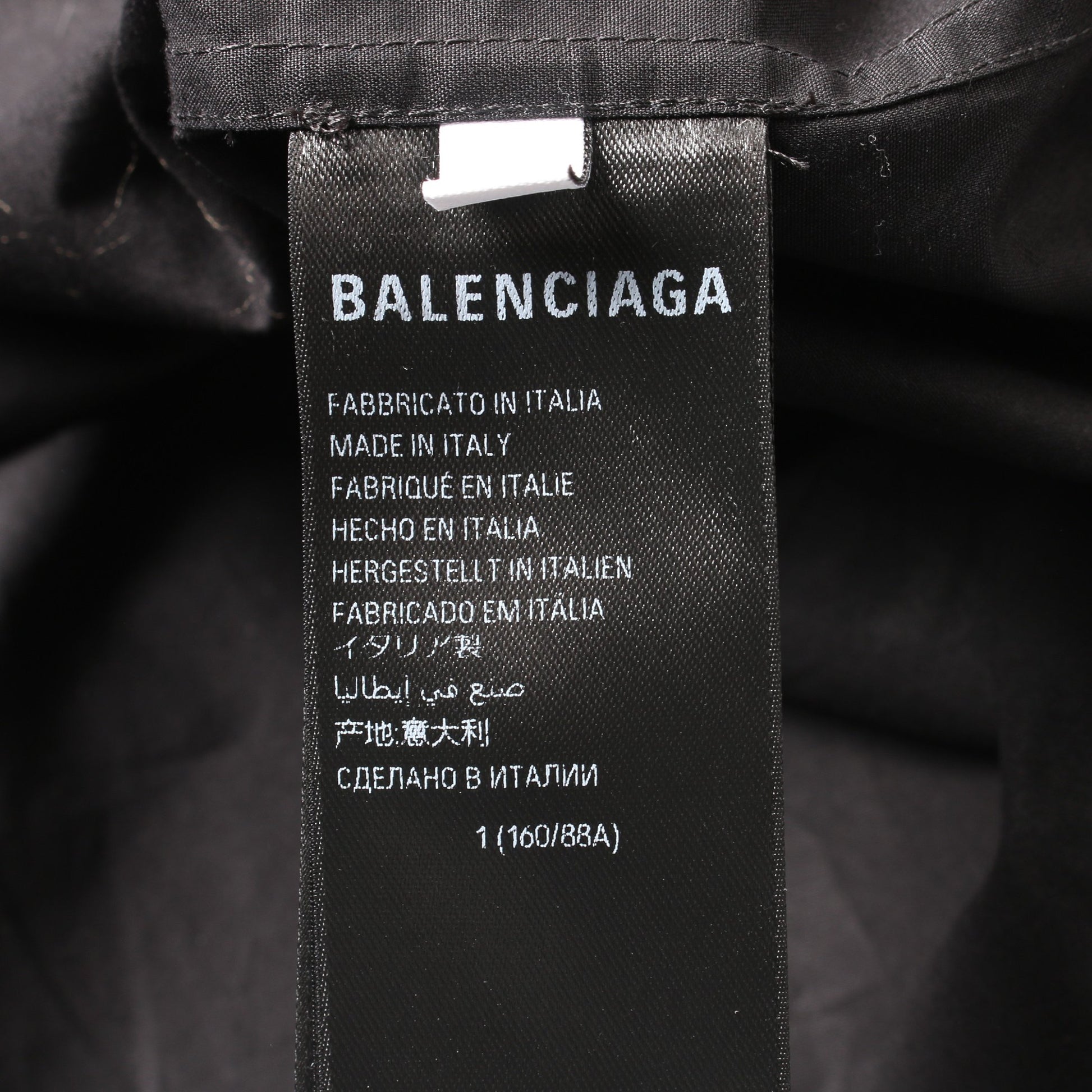 ワンピース 長袖 フロントロゴ刺繍 コットン ブラック バレンシアガ ワンピース BALENCIAGA