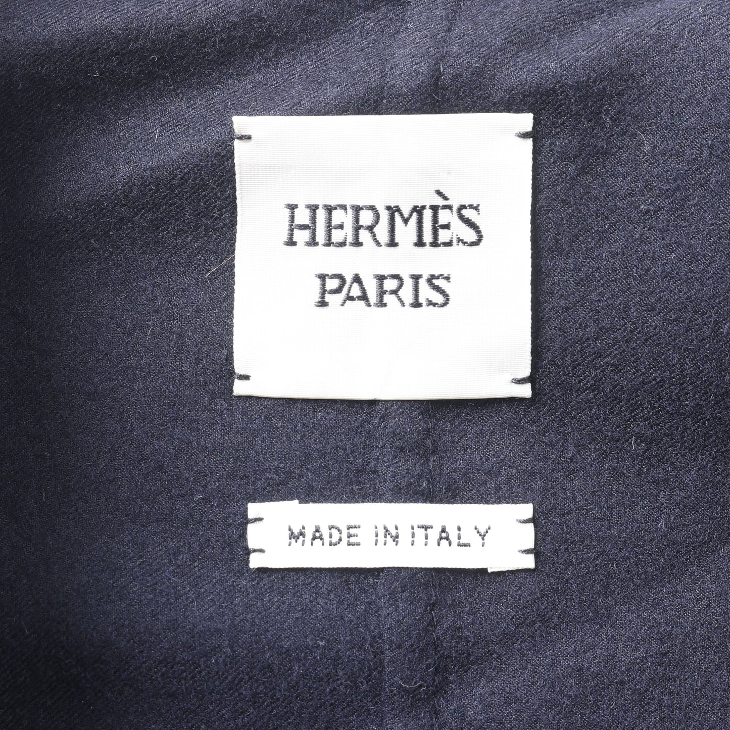 ソフトティルト レザーミックス コート カシミヤ ネイビー 切替 セリエボタン エルメス アウター HERMES
