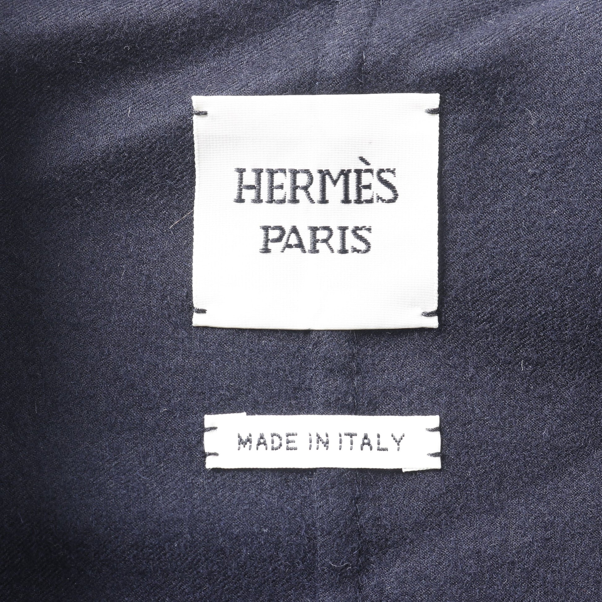 ソフトティルト レザーミックス コート カシミヤ ネイビー 切替 セリエボタン エルメス アウター HERMES