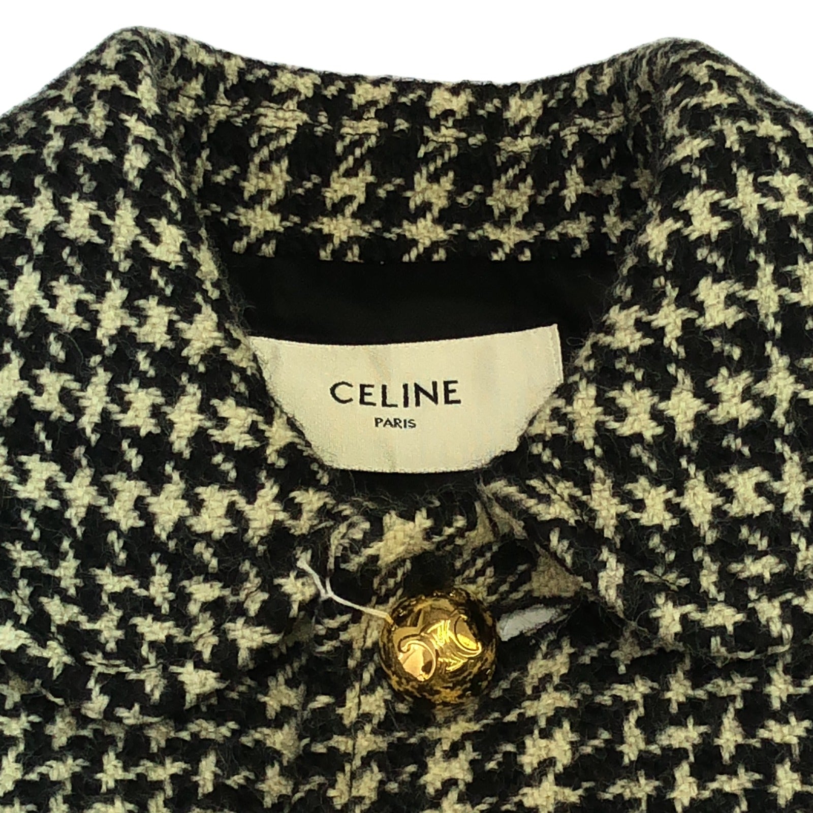 シックスティーン コート ブラック アイボリー 2M93C391Z コート ウール ブラック セリーヌ アウター CELINE