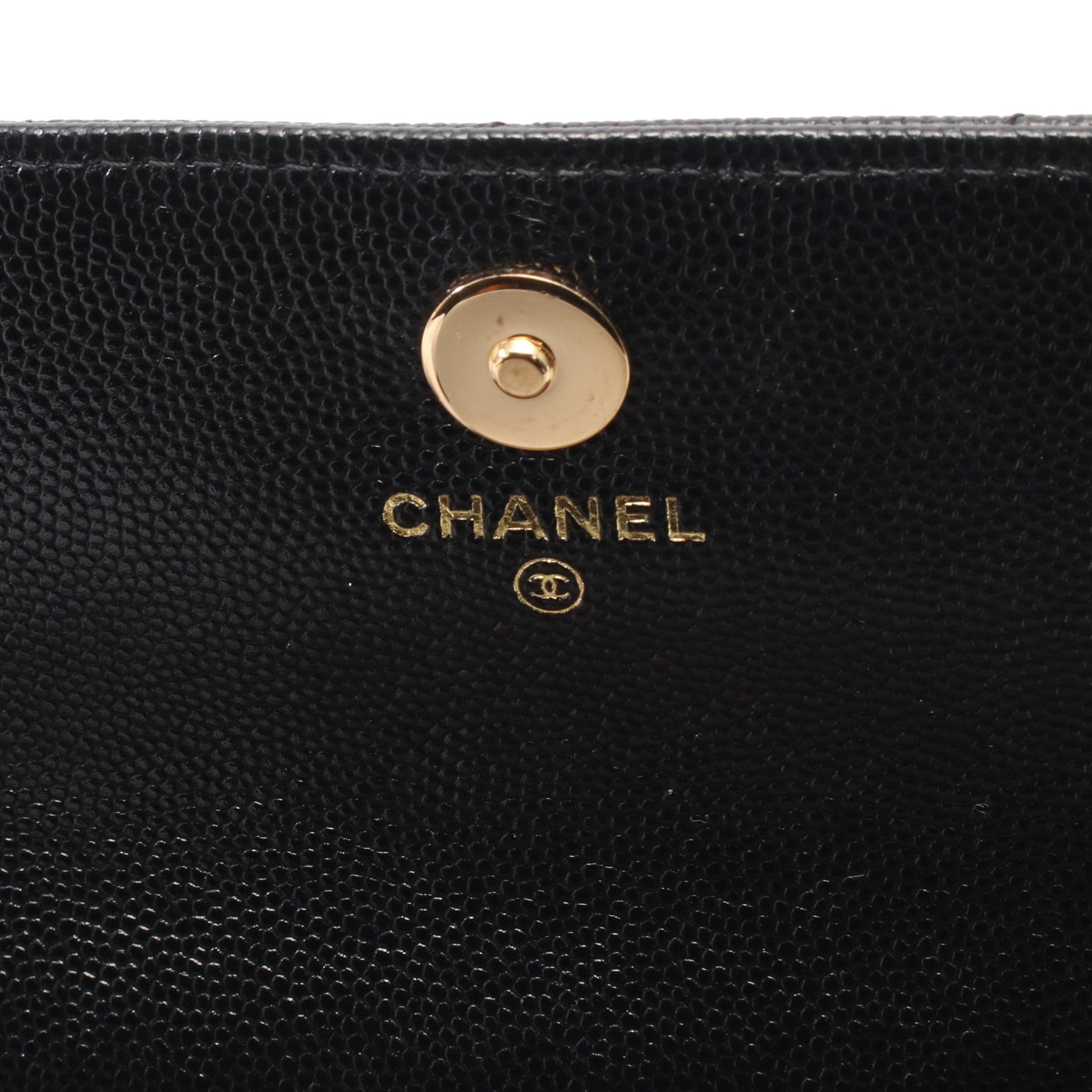 マトラッセ チェーンショルダーバッグ キャビアスキン ブラック ゴールド金具 シャネル バッグ CHANEL