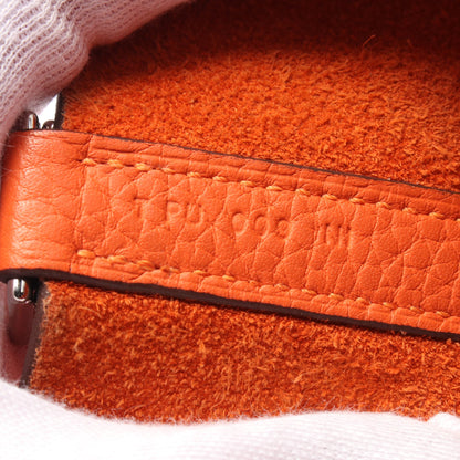 ピコタンロックPM ハンドバッグ トリヨンクレマンス オレンジ シルバー金具 T刻印 エルメス バッグ HERMES