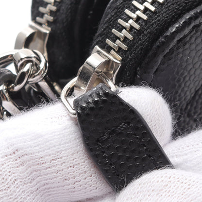 マトラッセ チェーンウォレット キャビアスキン ブラック シルバー金具 シャネル バッグ CHANEL