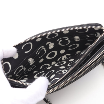 マトラッセ チェーンウォレット キャビアスキン ブラック シルバー金具 シャネル バッグ CHANEL