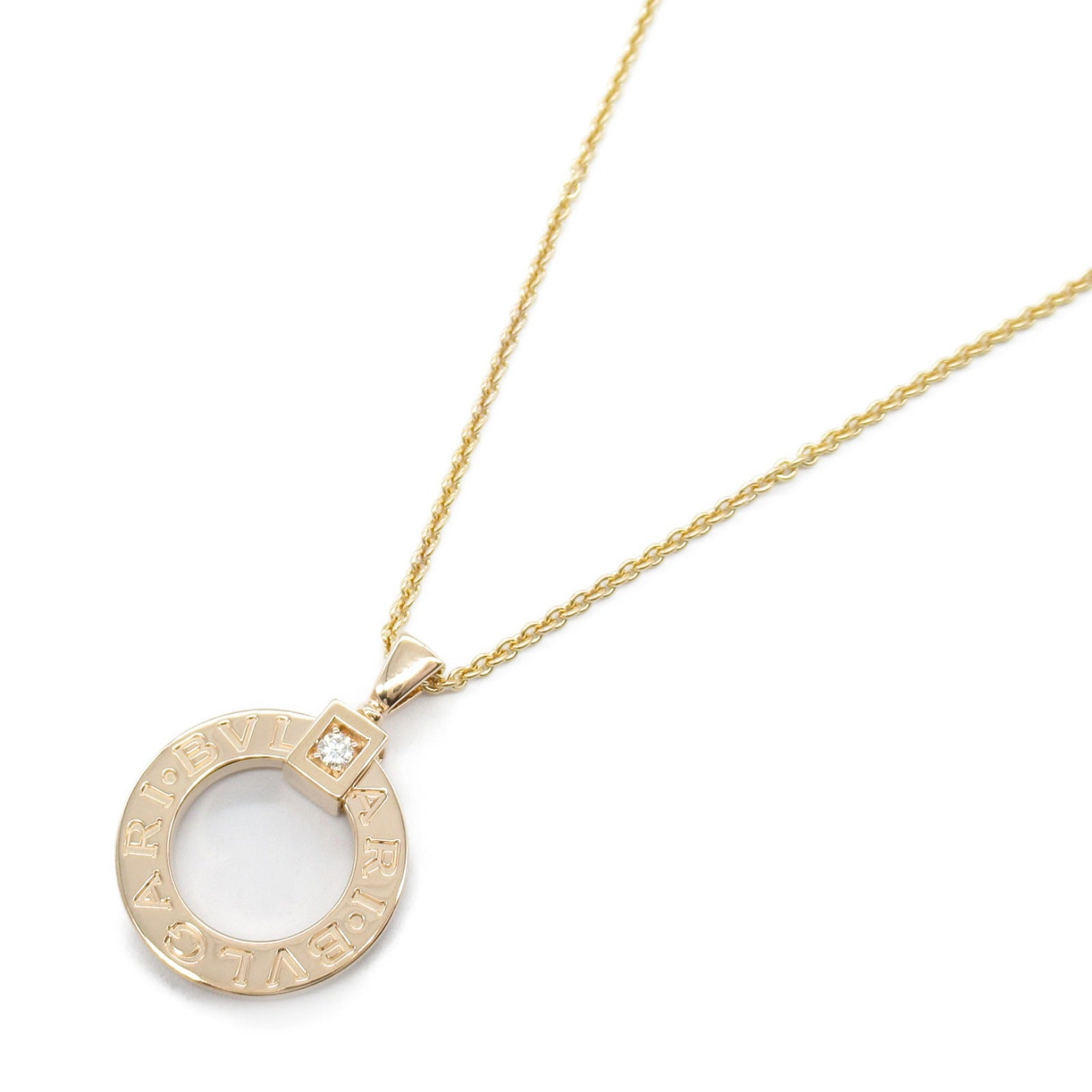 ブルガリブルガリ ネックレス 1PD ネックレス K18PG（ピンクゴールド） ダイヤモンド クリア ブルガリ アクセサリー BVLGARI