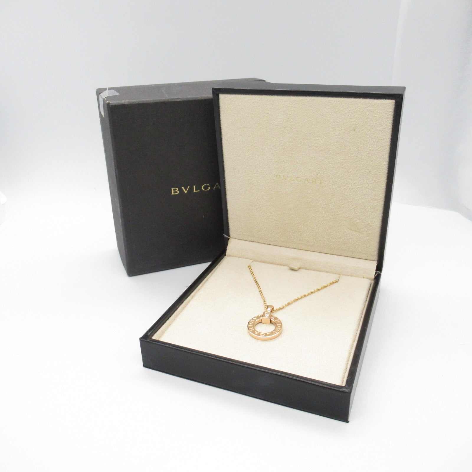 ブルガリブルガリ ネックレス 1PD ネックレス K18PG（ピンクゴールド） ダイヤモンド クリア ブルガリ アクセサリー BVLGARI
