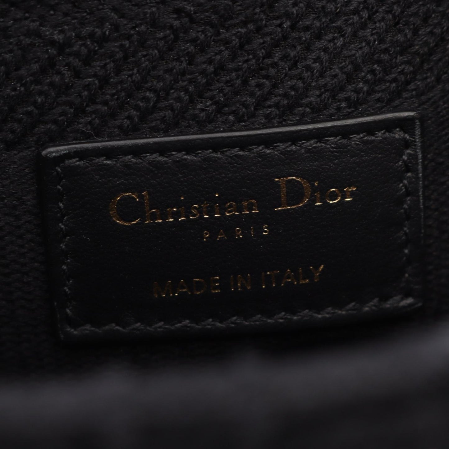 LADY D-LITE ミディアム カナージュ ハンドバッグ キャンバス ブラック 2WAY クリスチャンディオール バッグ Christian Dior