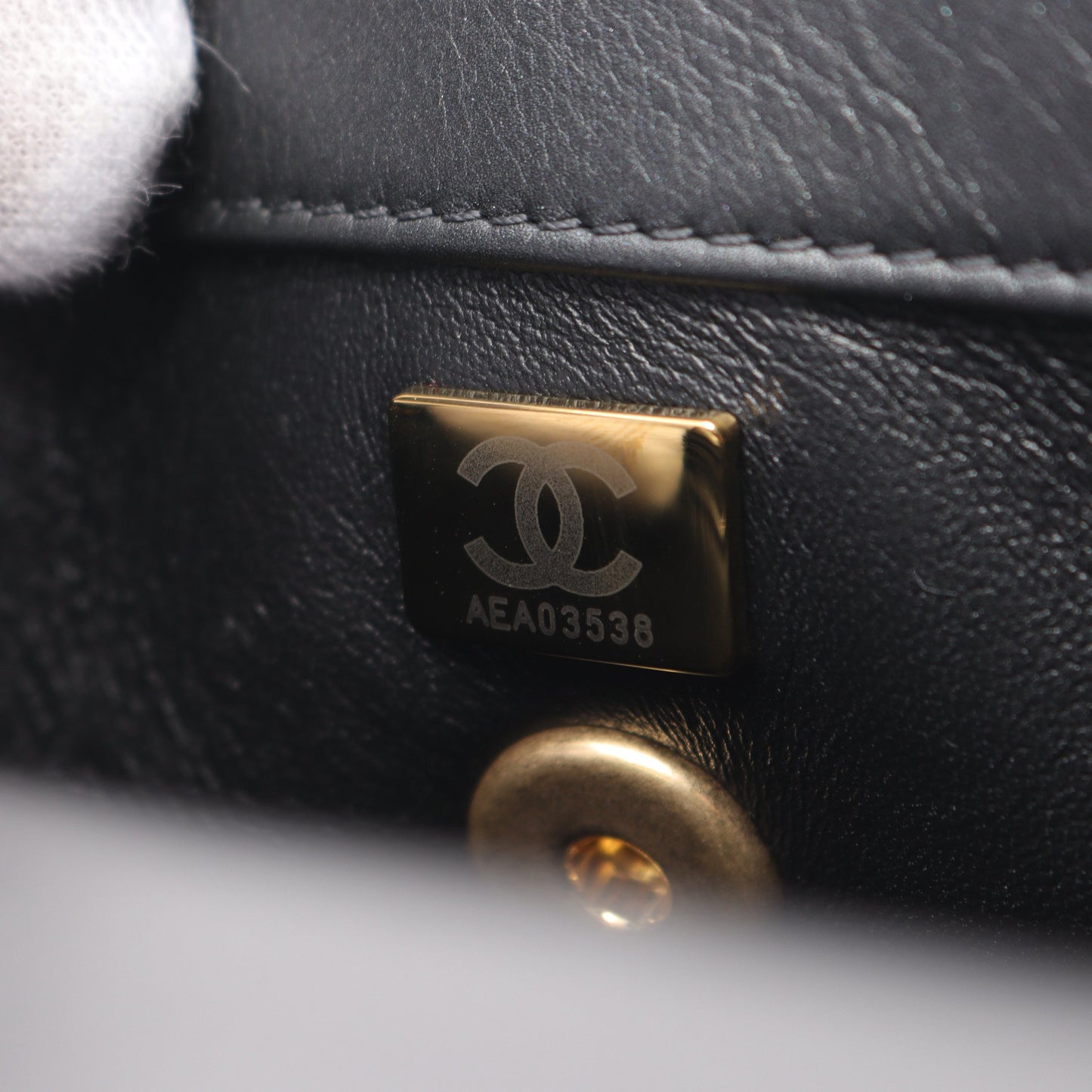 ココハンドル フラップ マトラッセ ハンドバッグ ラムスキン ブラック ゴールド金具 シャネル バッグ CHANEL