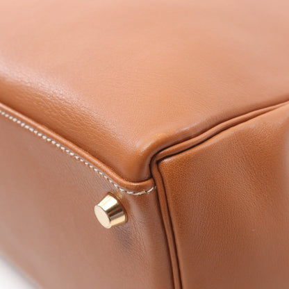 ケリー32 ゴールド ハンドバッグ シッキム ライトブラウン ゴールド金具 2WAY ○X刻印 エルメス バッグ HERMES