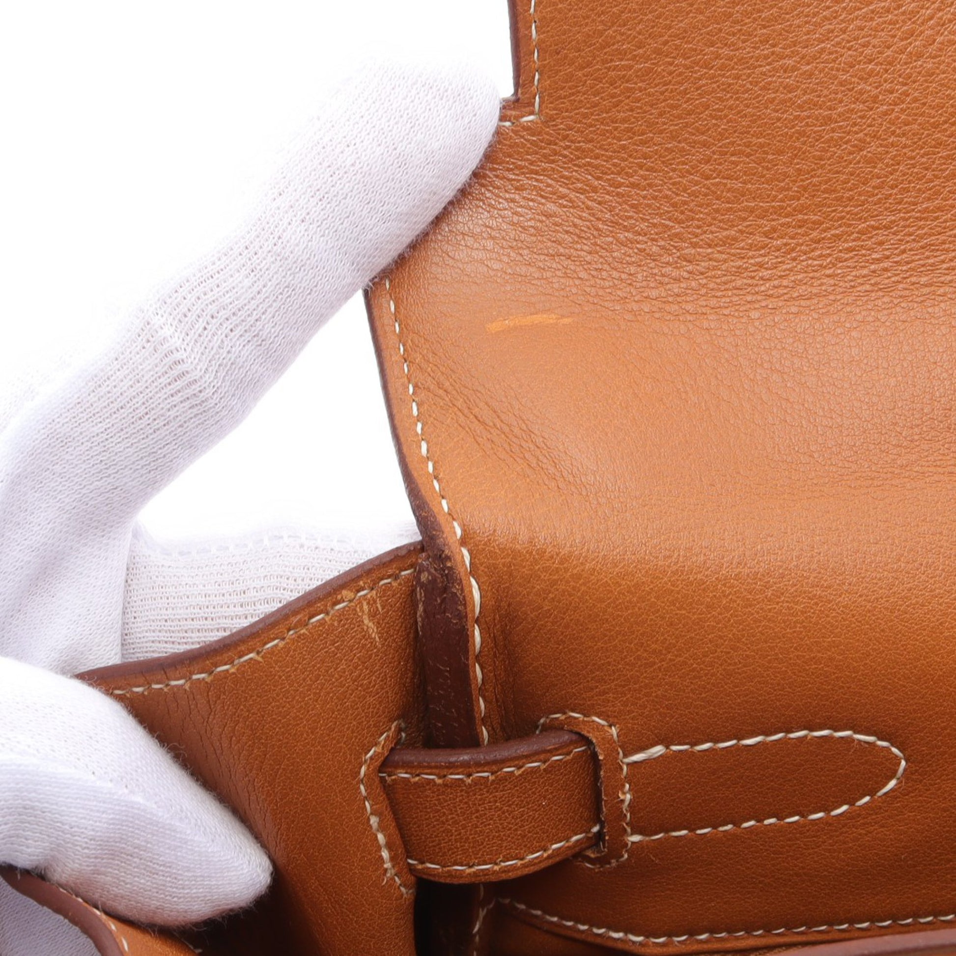 ケリー32 ゴールド ハンドバッグ シッキム ライトブラウン ゴールド金具 2WAY ○X刻印 エルメス バッグ HERMES