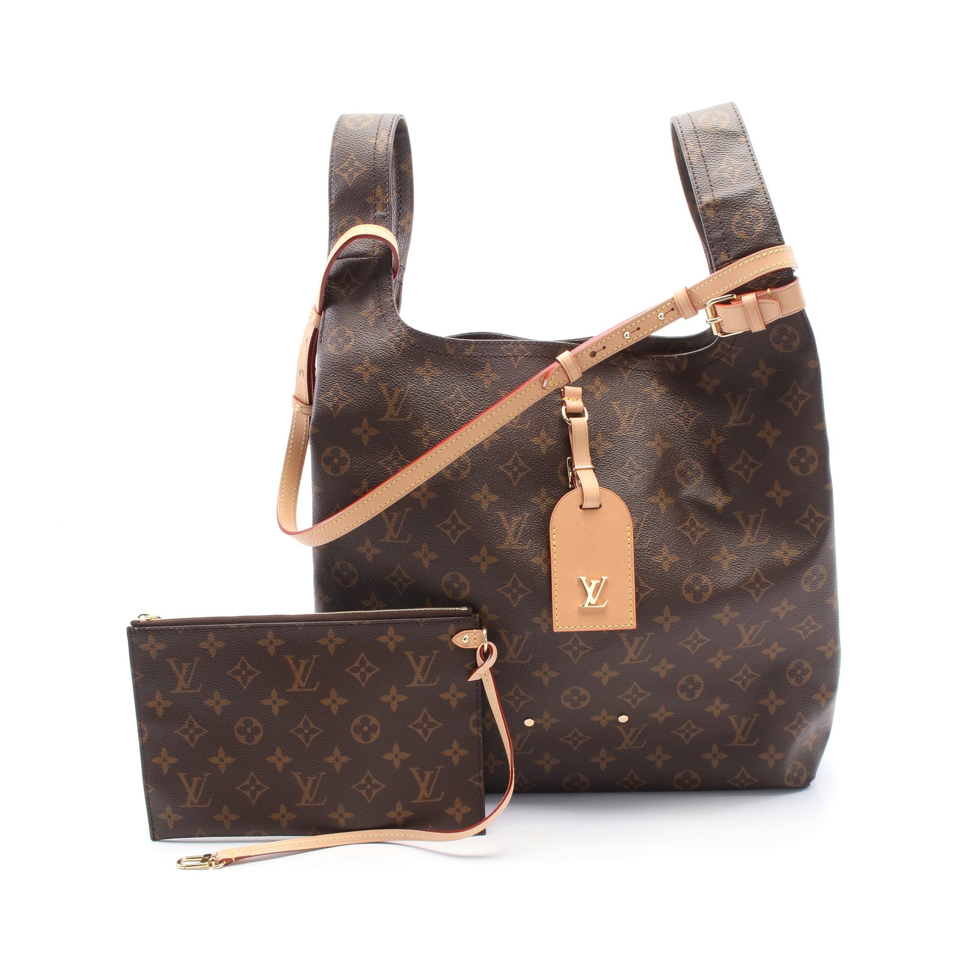 アトランティスGM モノグラム ハンドバッグ PVC レザー ブラウン 2WAY ルイヴィトン バッグ LOUIS VUITTON