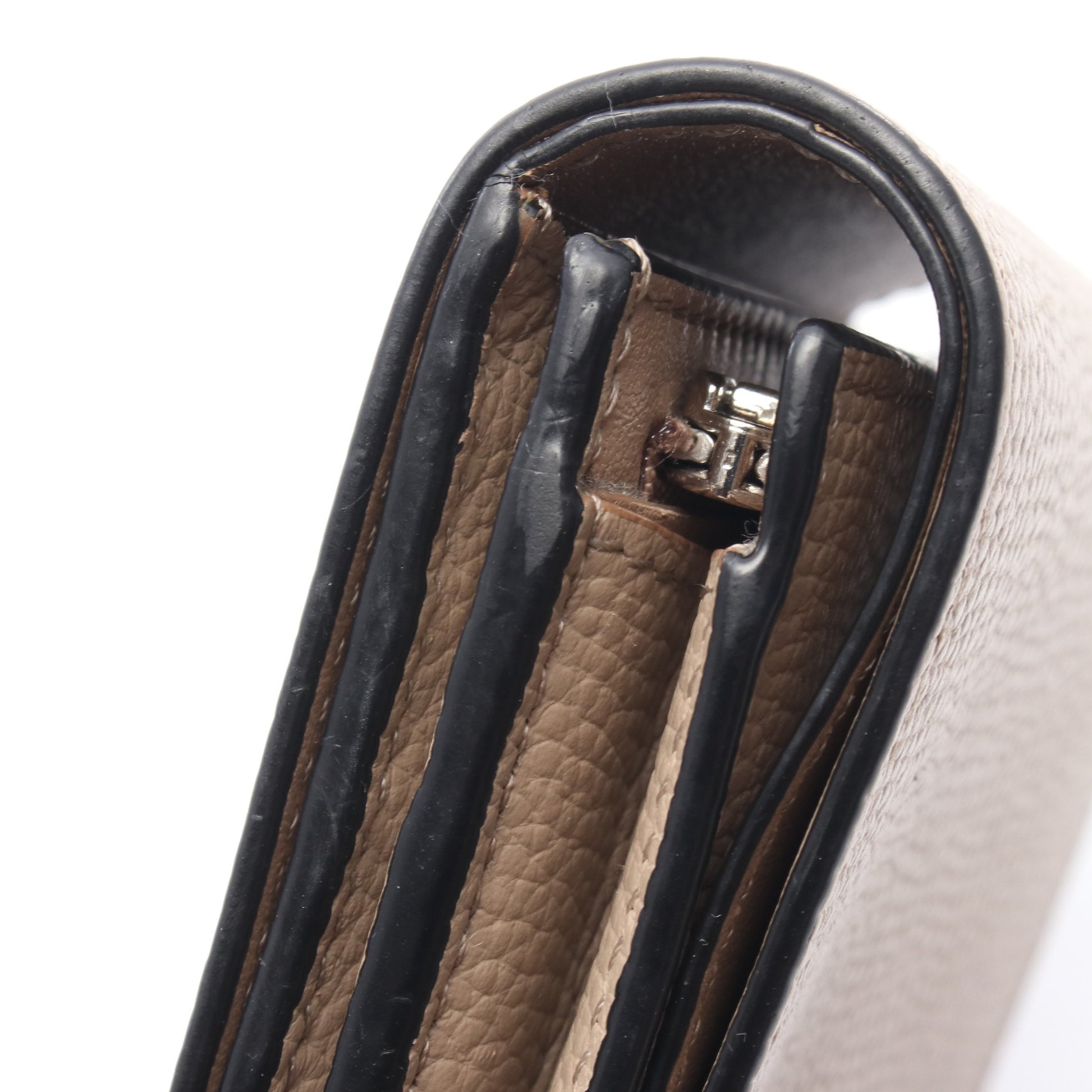 アナグラムコンパクトフラップウォレット 二つ折り財布 レザー グレーベージュ ロエベ 財布・小物 LOEWE