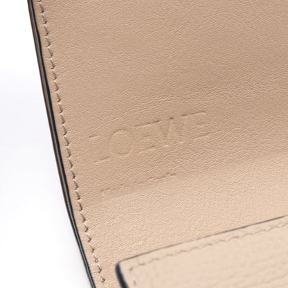 アナグラムコンパクトフラップウォレット 二つ折り財布 レザー グレーベージュ ロエベ 財布・小物 LOEWE