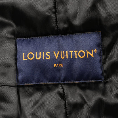 エンブロイダードナイロンベースボール ブルゾン ラインストーン ナイロン ブラック ホワイト ルイヴィトン アウター LOUIS VUITTON