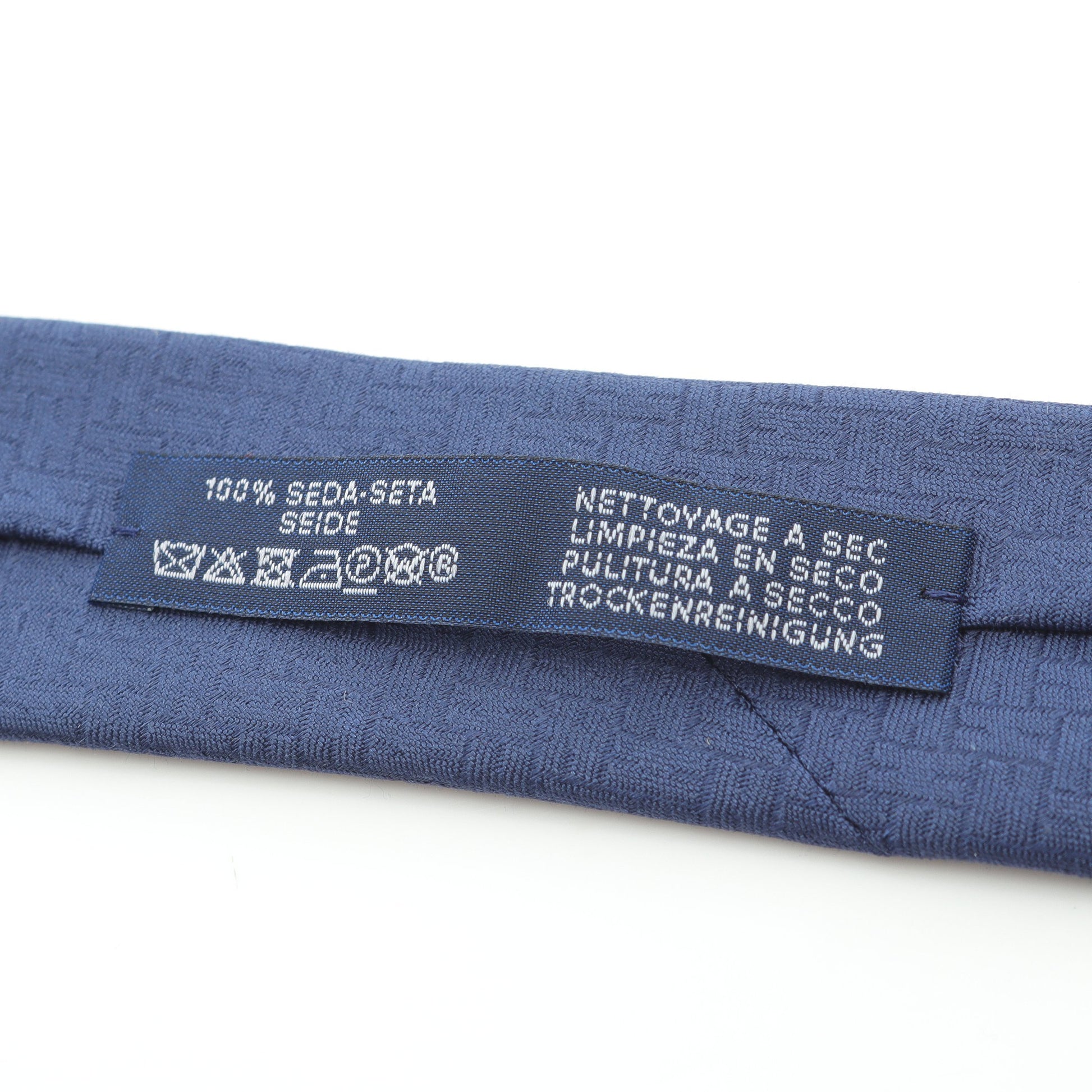 H柄 ネクタイ シルク ネイビー エルメス 財布・小物 HERMES