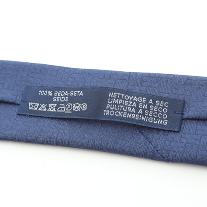 H柄 ネクタイ シルク ネイビー エルメス 財布・小物 HERMES