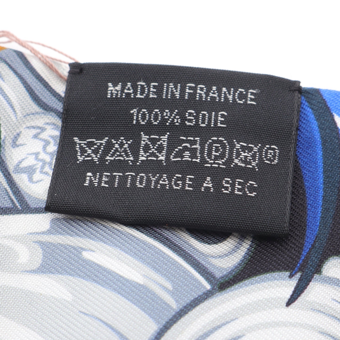 ツイリー DANSE PACIFIQUE リボン スカーフ シルク ブラック ブルー マルチカラー エルメス 財布・小物 HERMES