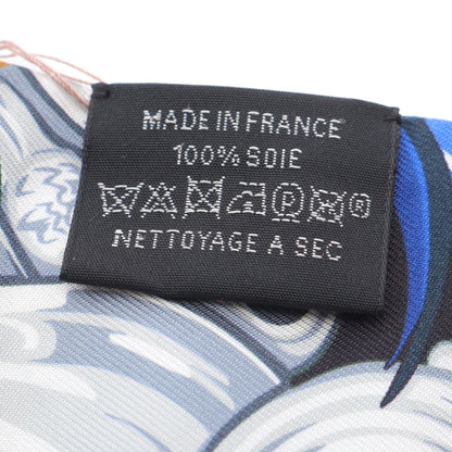 ツイリー DANSE PACIFIQUE リボン スカーフ シルク ブラック ブルー マルチカラー エルメス 財布・小物 HERMES