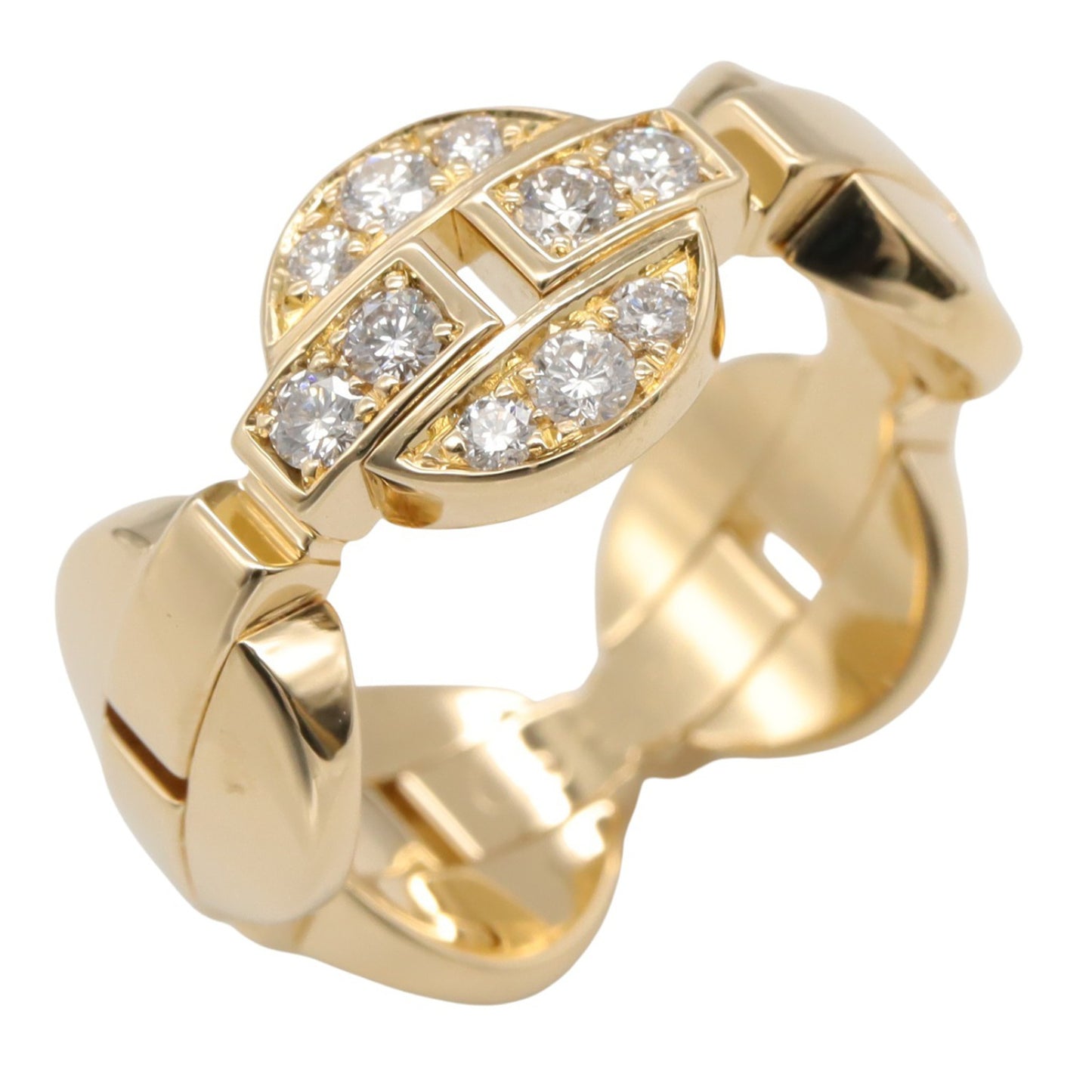 リング 指輪 ダイヤリング K18YG ダイヤモンド イエローゴールド Au750  