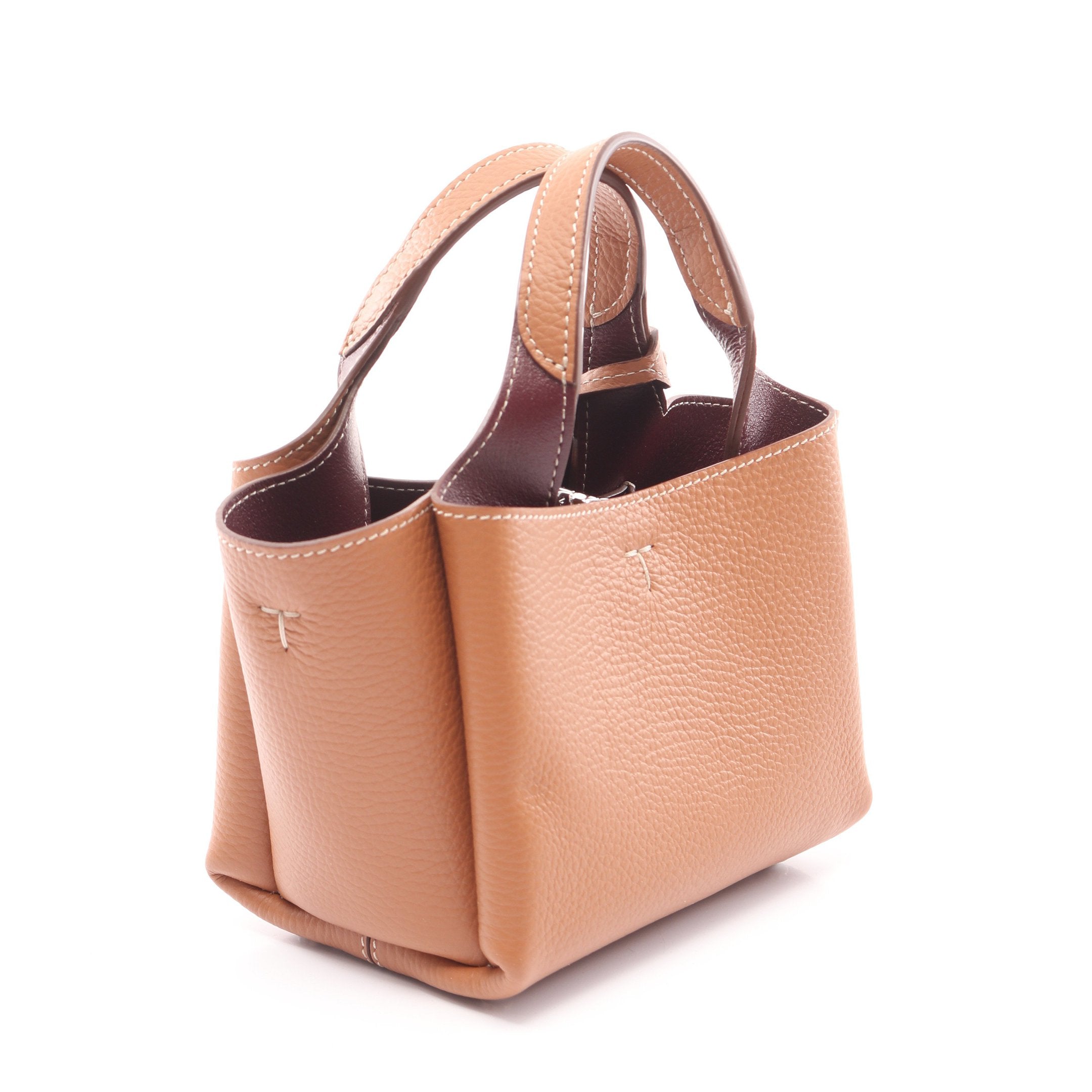 Tタイムレス ミニ ハンドバッグ レザー ブラウン 2WAY トッズ – RECLO