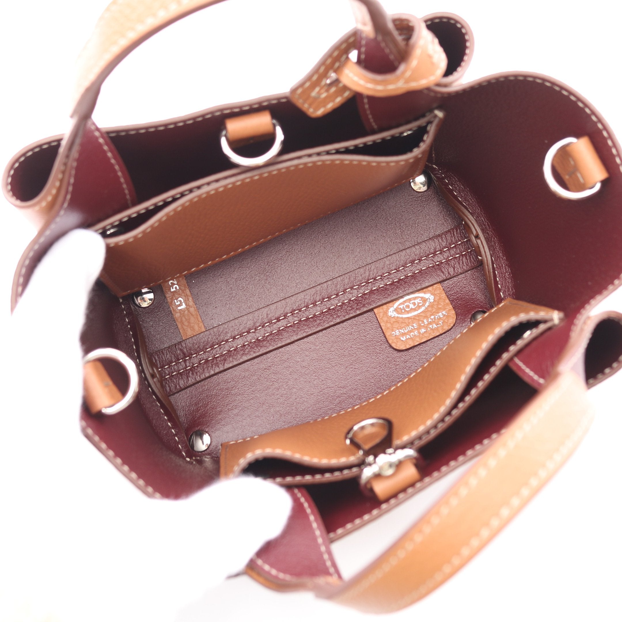 Tタイムレス ミニ ハンドバッグ レザー ブラウン 2WAY トッズ – RECLO