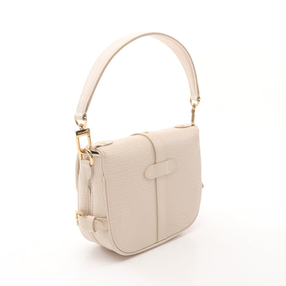 ソミュールBB エピ クオーツ ハンドバッグ レザー アイボリー ルイヴィトン バッグ LOUIS VUITTON