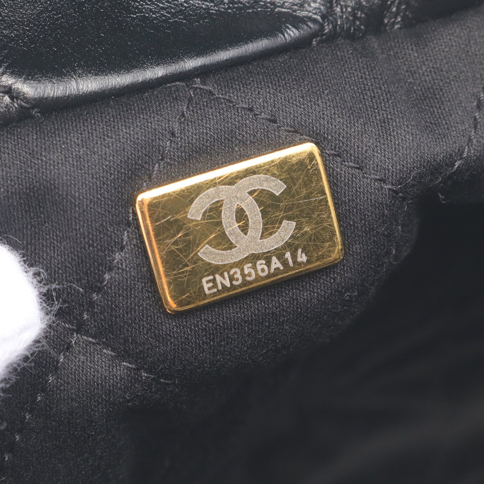 CHANEL 22 ミニ チェーンショルダーバッグ レザー ブラック ゴールド金具 2WAY シャネル バッグ CHANEL