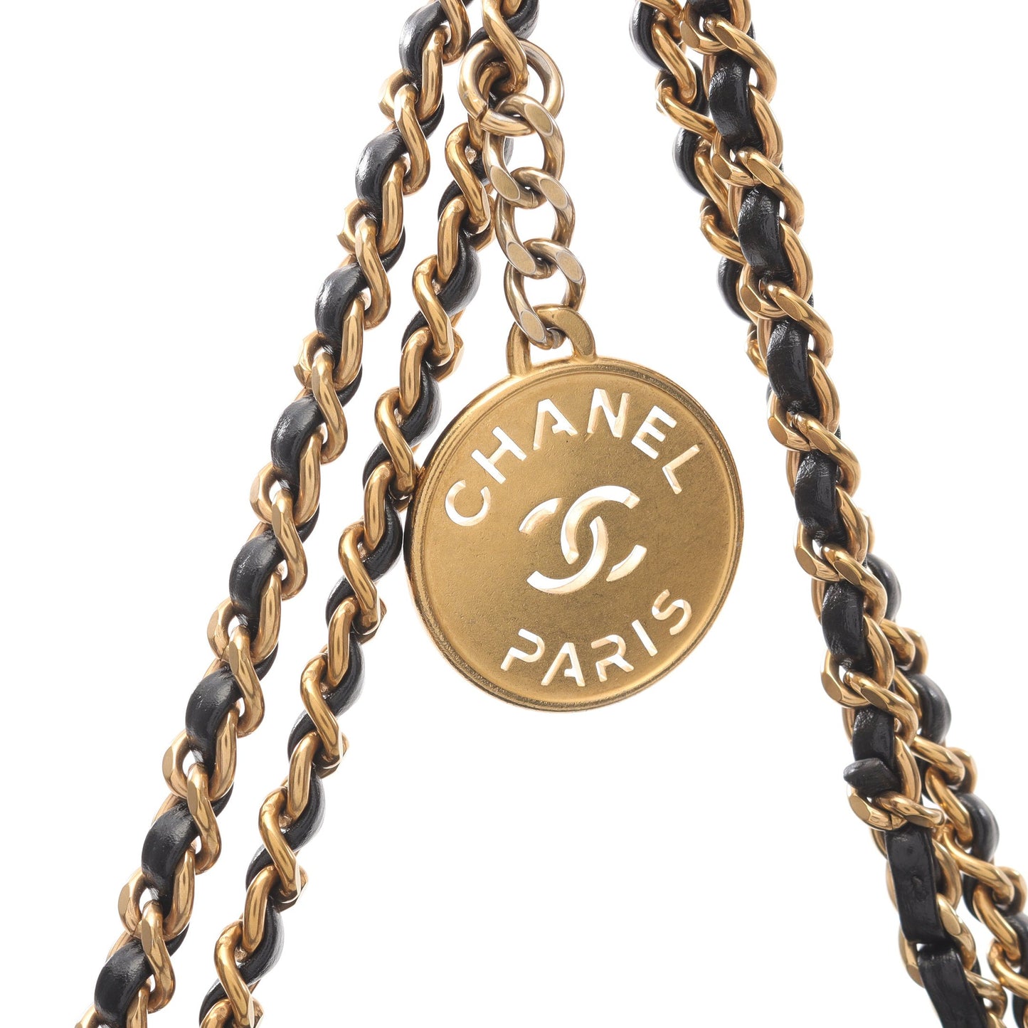 CHANEL 22 ミニ チェーンショルダーバッグ レザー ブラック ゴールド金具 2WAY シャネル バッグ CHANEL