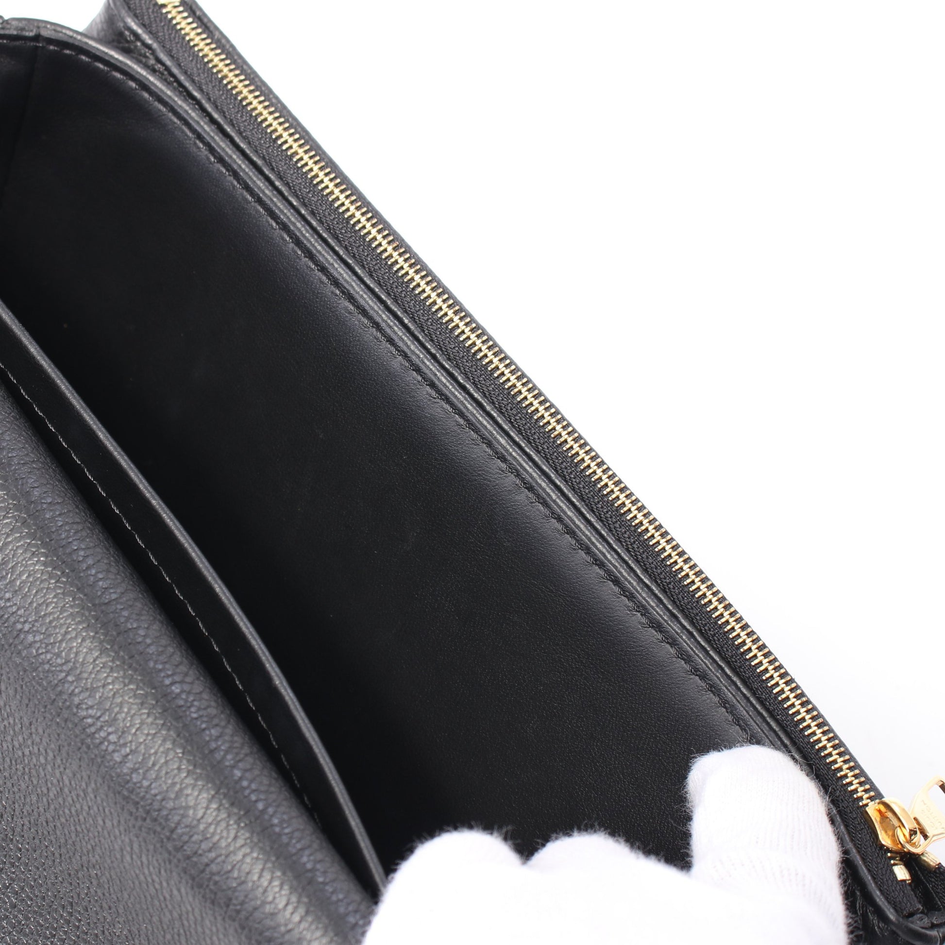 マルソー モノグラムアンプラント ノワール チェーンショルダーバッグ レザー ブラック ルイヴィトン バッグ LOUIS VUITTON