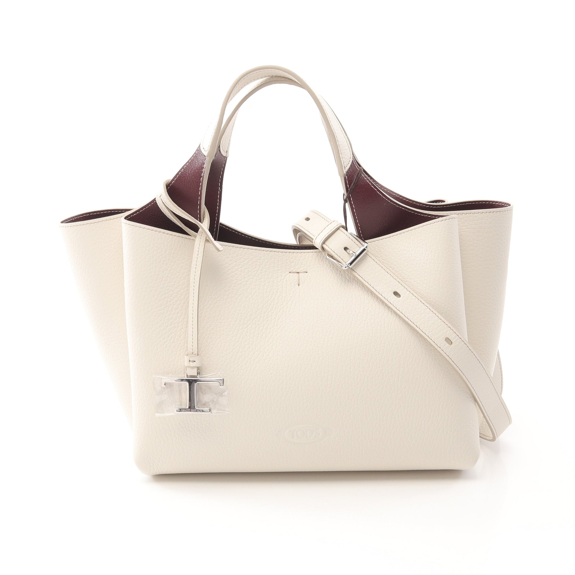 トッズ】レザーバッグ タイムレス ミニ 白 ホワイト ショルダー 新品  