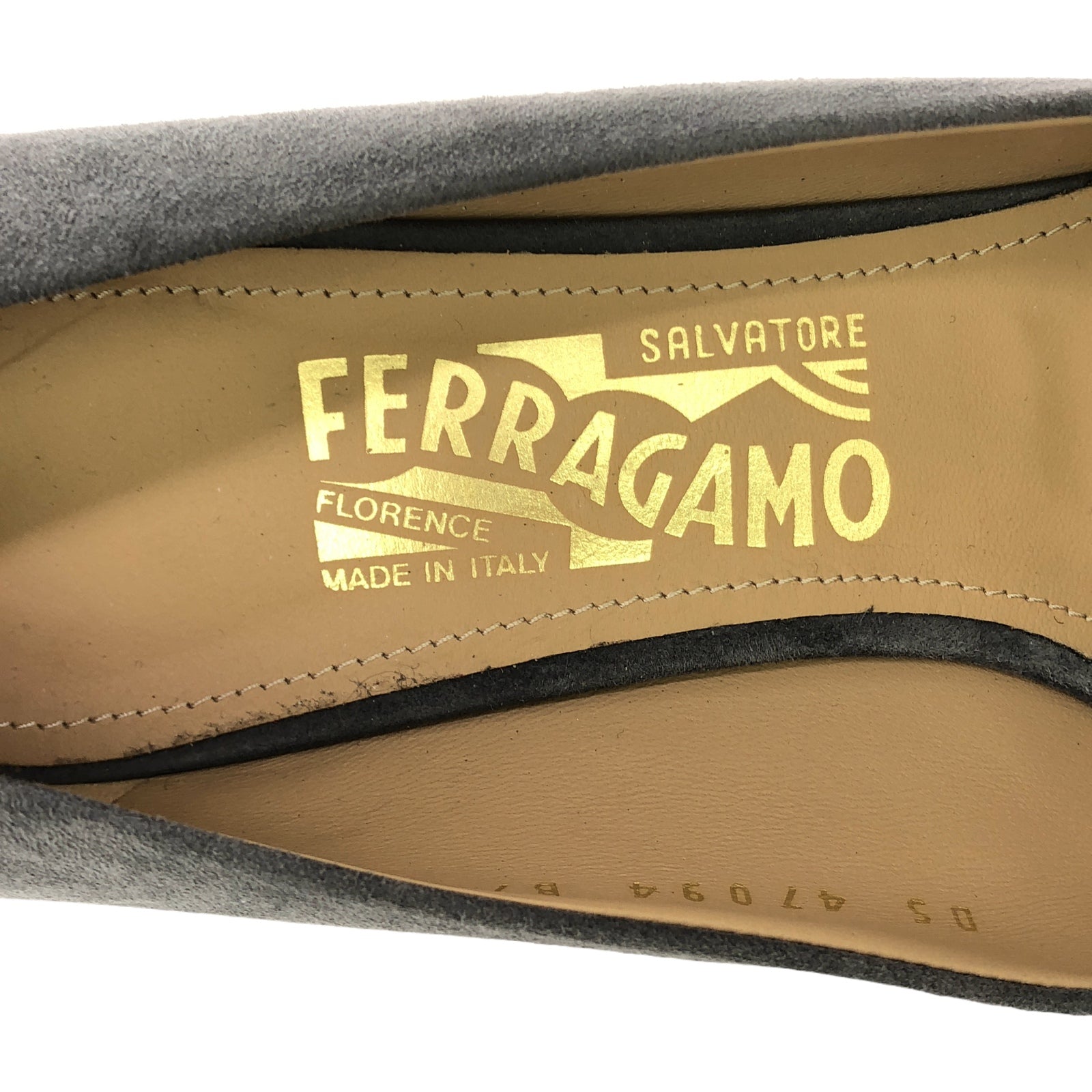 パンプス グレー パンプス スウェード グレー サルヴァトーレ