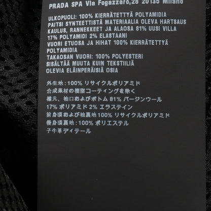 Re-Nylon ボンバージャケット ナイロン ブラック 三角プレート プラダ アウター PRADA