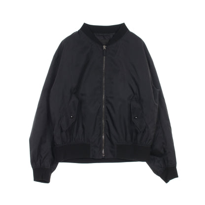 Re-Nylon ボンバージャケット ナイロン ブラック 三角プレート プラダ アウター PRADA