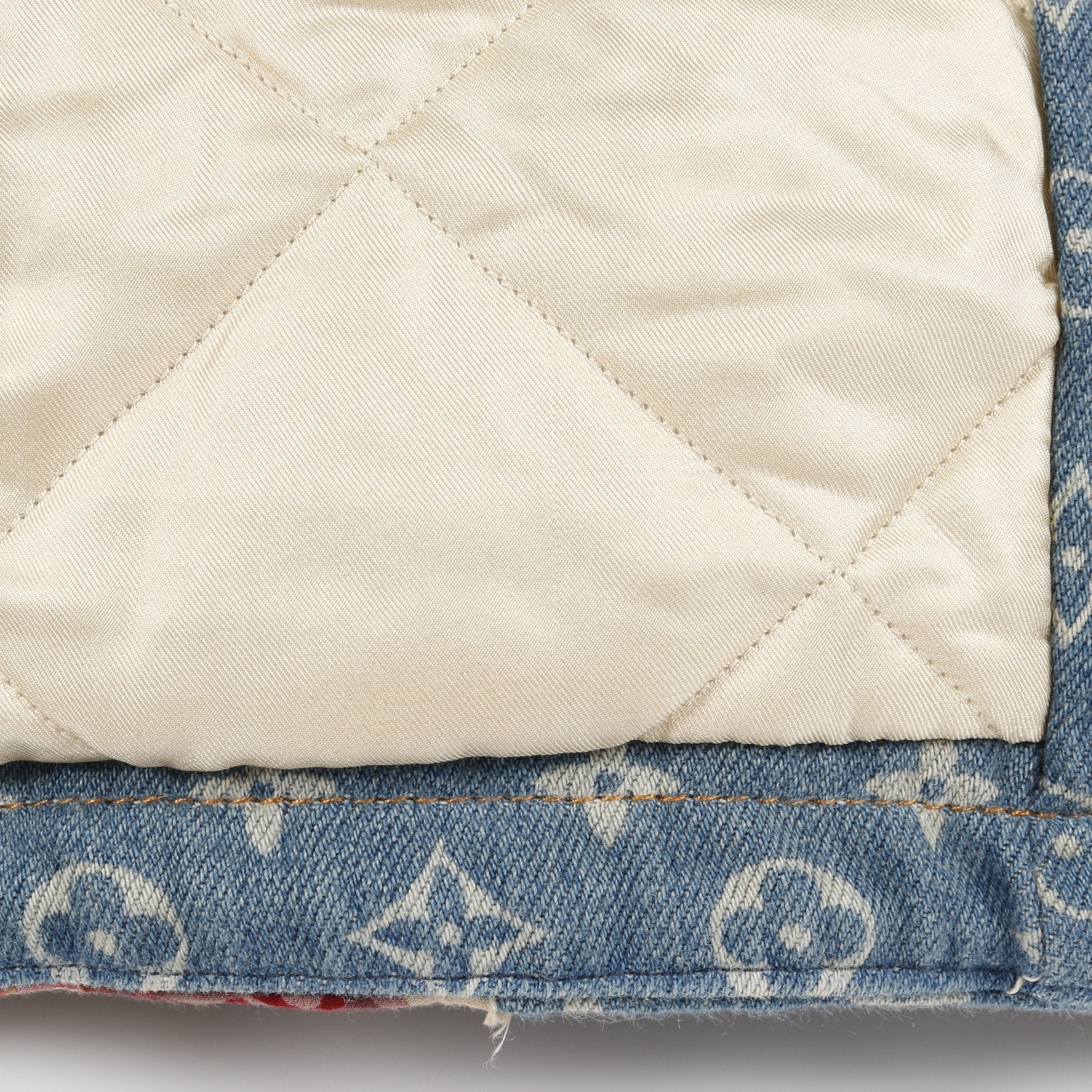 デストロイドワークウェアデニムジャケット モノグラム ジップアップ