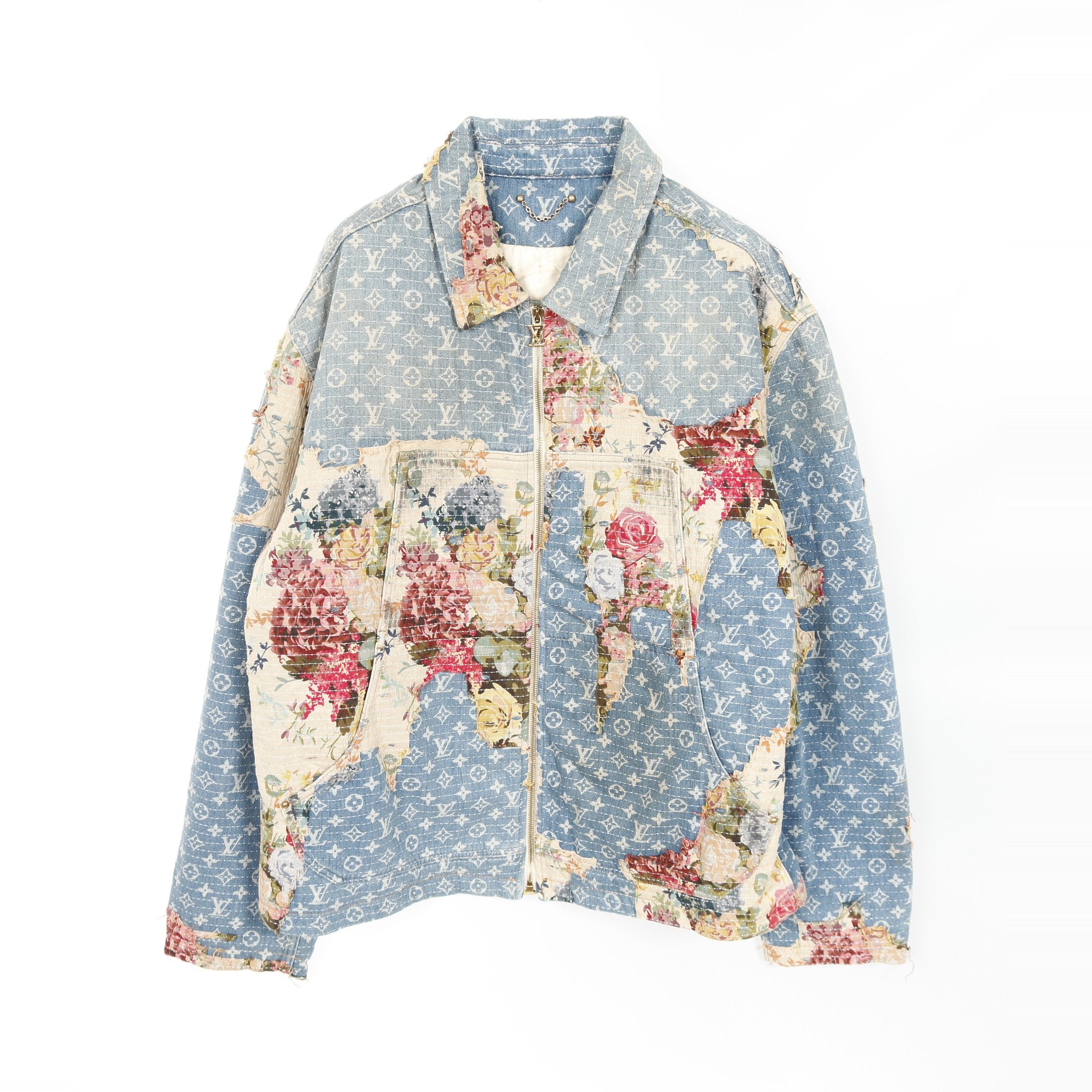 極美品 大人気 LOUIS VUITTON チェック柄 デニムジャケット 極美品 大人気 LOUIS VUITTON チェック柄 デニムジャケット 極美