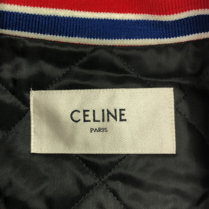 ジャケット スタジャン ウール ブルー セリーヌ アウター CELINE