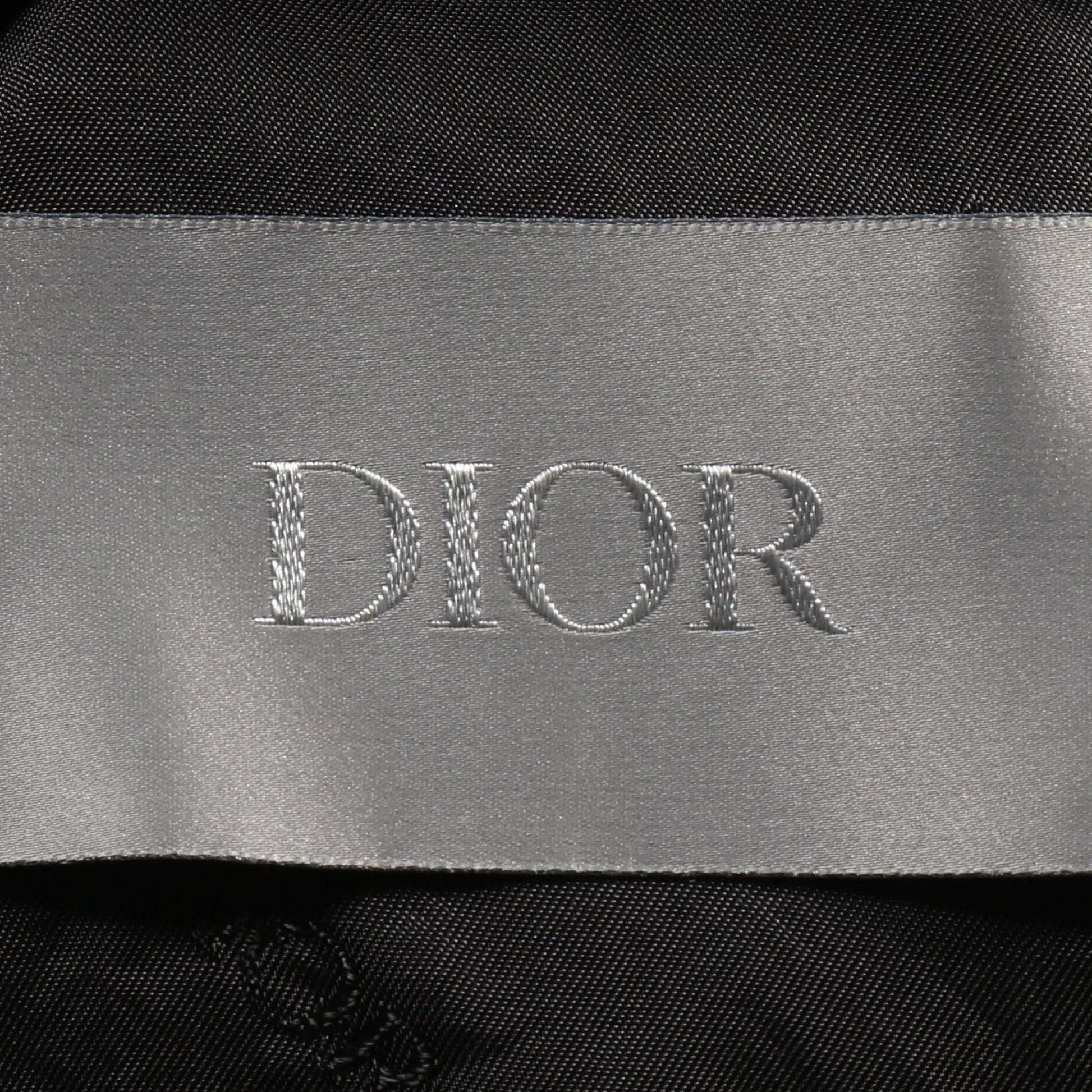 DIOR × KENNY SCHARF ジップアップ ブルゾン ロゴ刺繍 ナイロン カーキグリーン フード付き クリスチャンディオール アウター Christian Dior