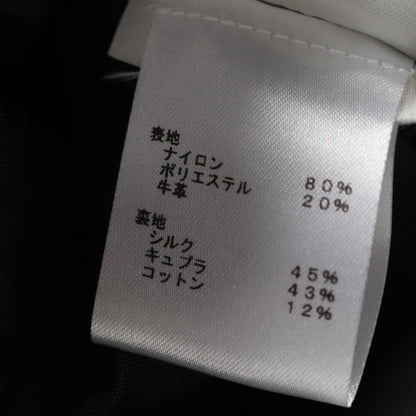 ジャケット ロゴ刺繍 レザー ナイロン グレー ルイヴィトン アウター LOUIS VUITTON