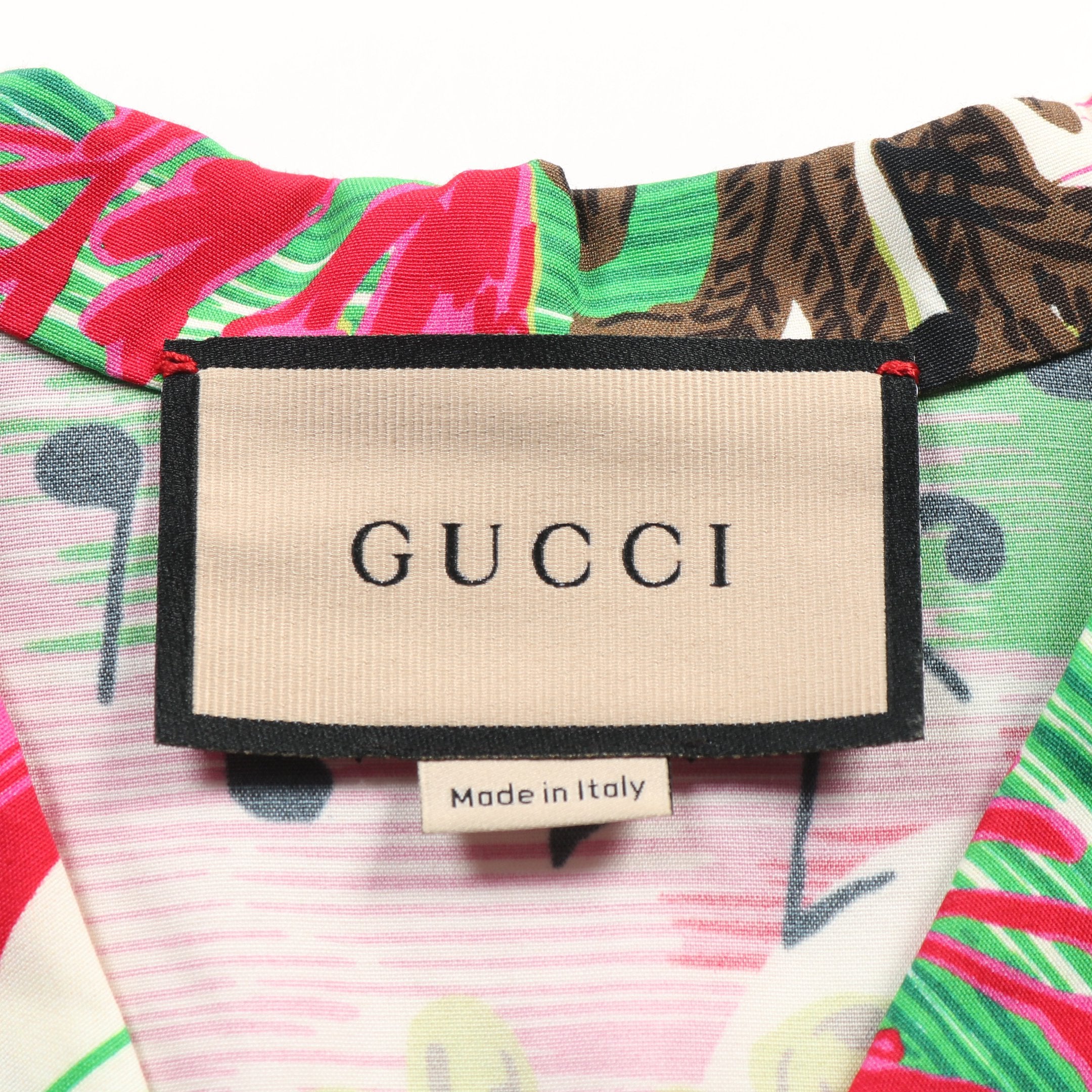 グッチ GUCCI LOVE PARADE 衣料品 トップス レーヨン レディース グリーン系 / マルチカラー 【中古】 LOVE PARADE シャツ レーヨン グリーン マルチカラー グッチ – RECLO