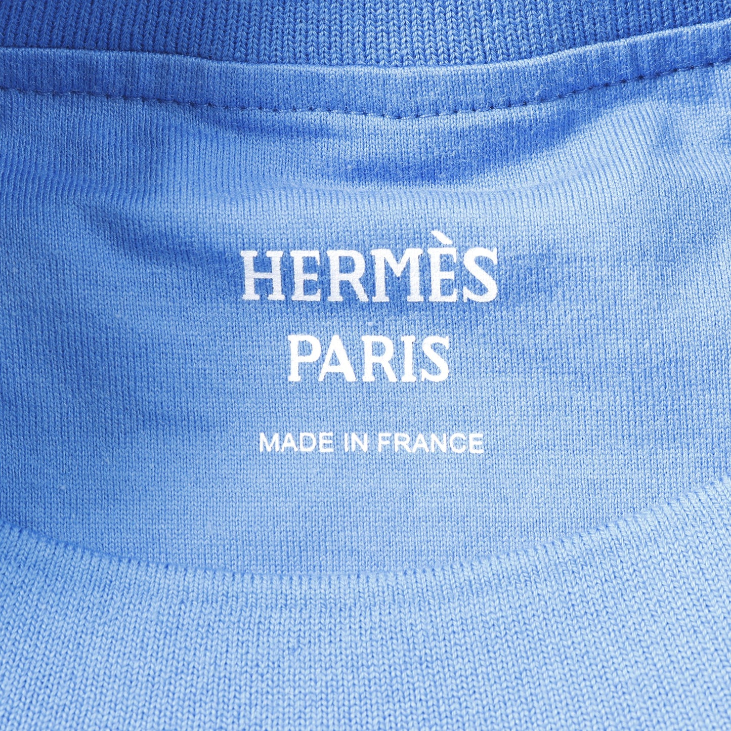 LA PROMENADE DU MATIN Tシャツ コットン ライトブルー エルメス トップス HERMES