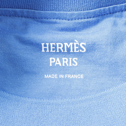 LA PROMENADE DU MATIN Tシャツ コットン ライトブルー エルメス トップス HERMES