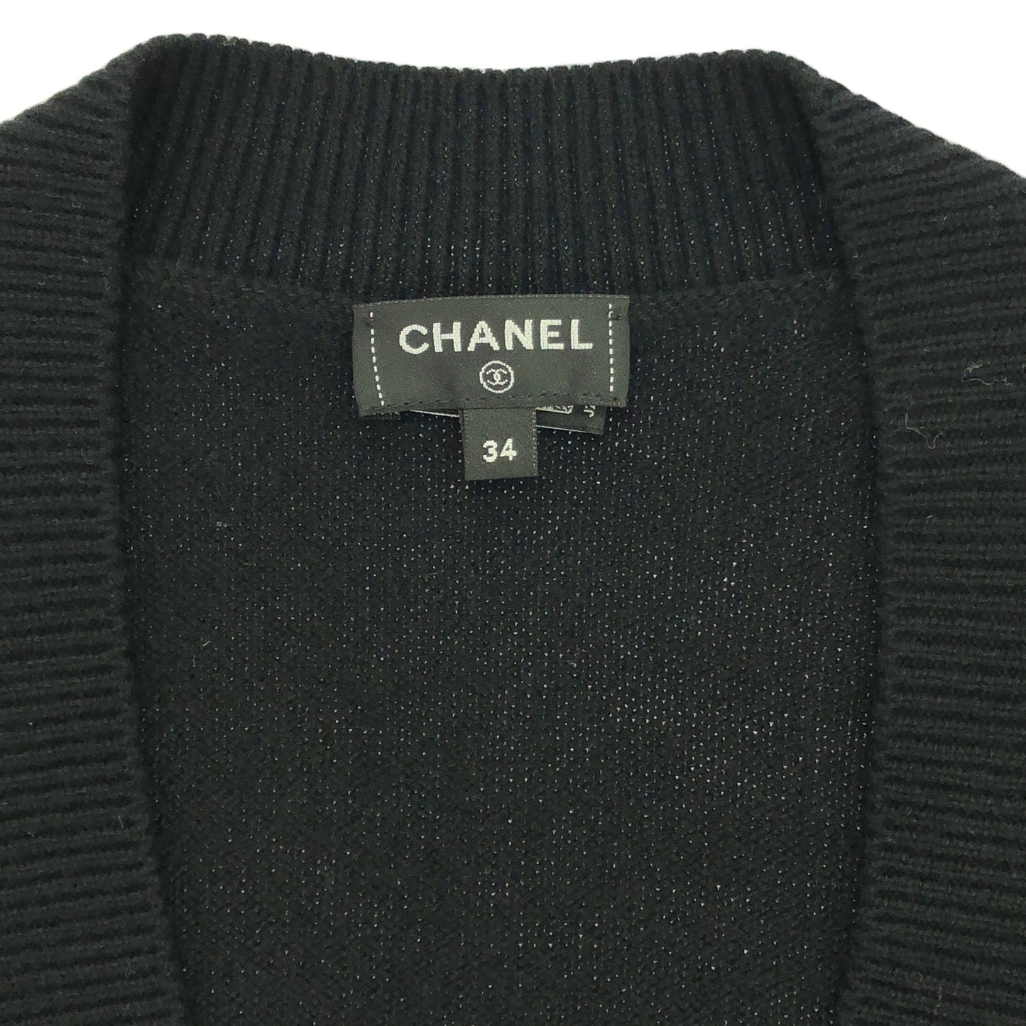 カーディガン カーディガン カシミヤ ブラック シャネル トップス CHANEL