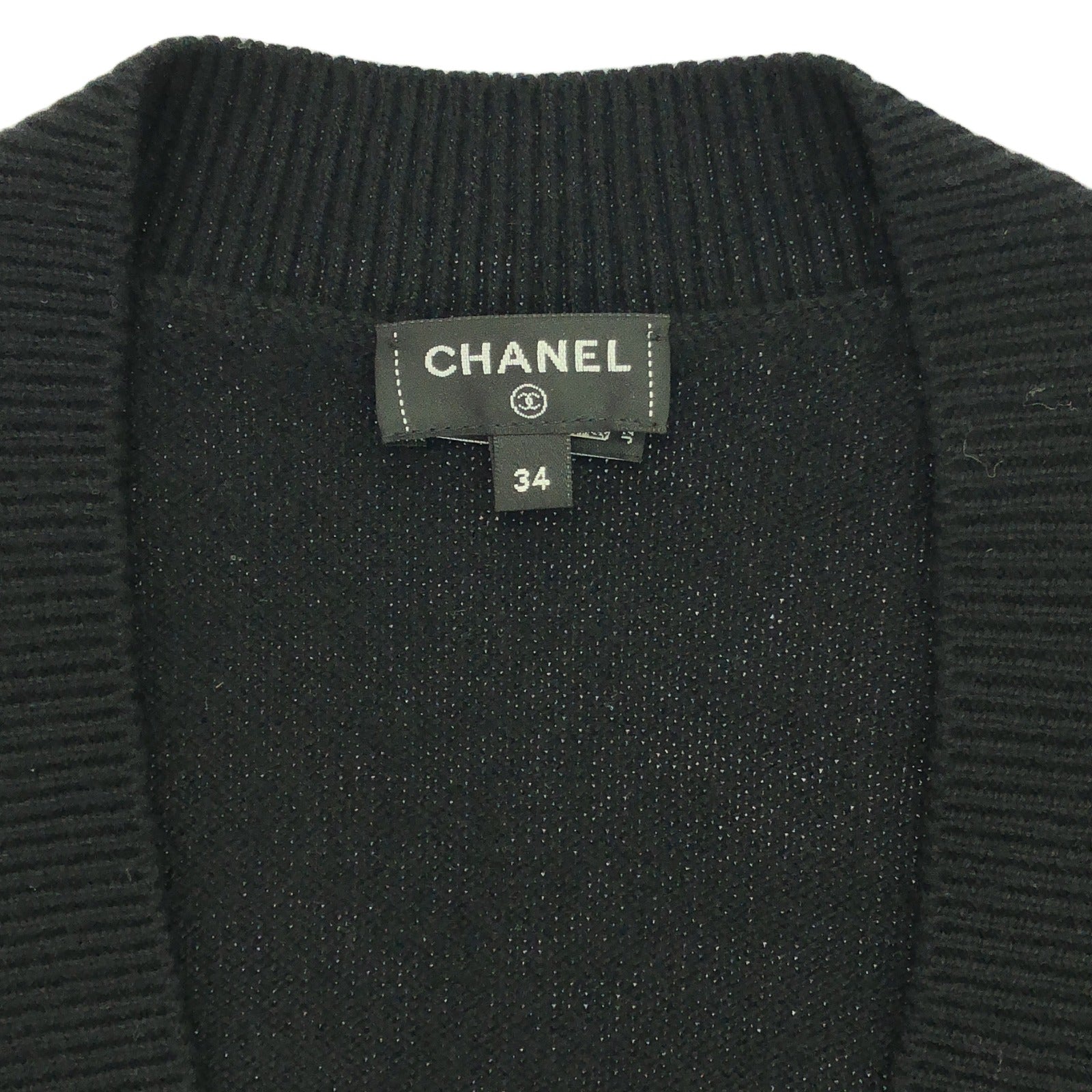 カーディガン カーディガン カシミヤ ブラック シャネル トップス CHANEL