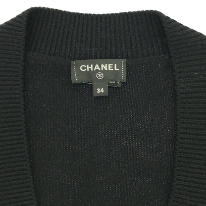 カーディガン カーディガン カシミヤ ブラック シャネル トップス CHANEL