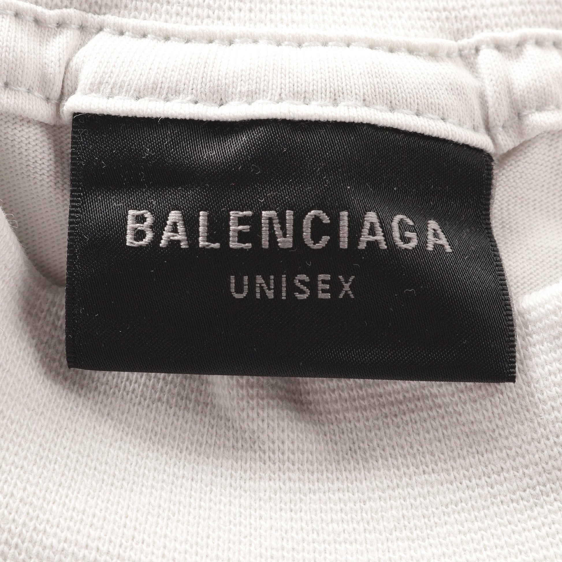 360 Sumglasses プリント Tシャツ クルーネック コットン ライトグレー バレンシアガ トップス BALENCIAGA