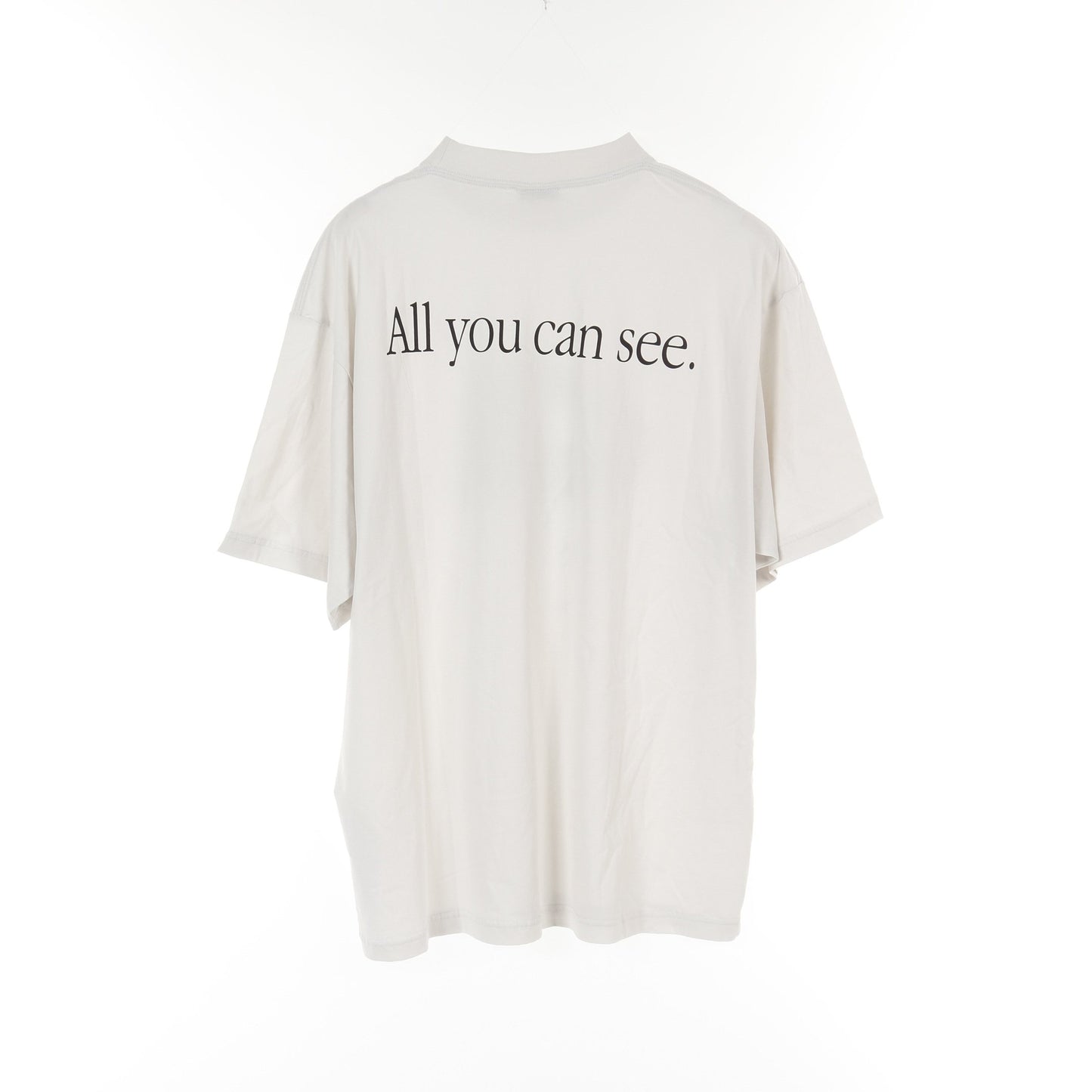 360 Sumglasses プリント Tシャツ クルーネック コットン ライトグレー バレンシアガ トップス BALENCIAGA
