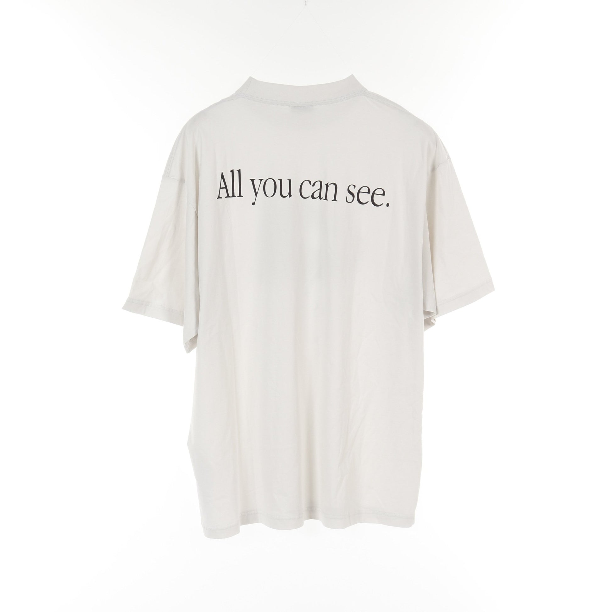 360 Sumglasses プリント Tシャツ クルーネック コットン ライトグレー バレンシアガ トップス BALENCIAGA