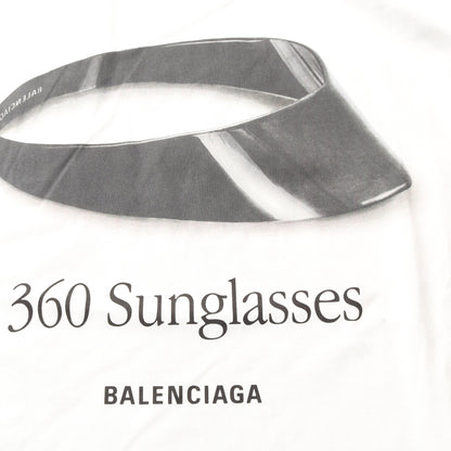 360 Sumglasses プリント Tシャツ クルーネック コットン ライトグレー バレンシアガ トップス BALENCIAGA